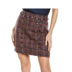 NWOT Court & Rowe Preppy Tweed Mini Skirt, SZ 14